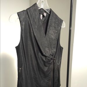 Faux suede vest